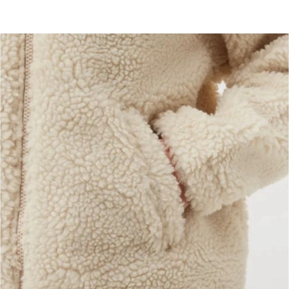 Nike Sportswear Swoosh Women's Jacket Sherpa OVERSIZED Sz Large New - Picture 9 of 9